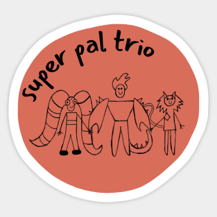 Scorpia's drawings of thSuper pal trio - Scorpia Catra and Entrapta - she-ra and the princesses of power Sticker